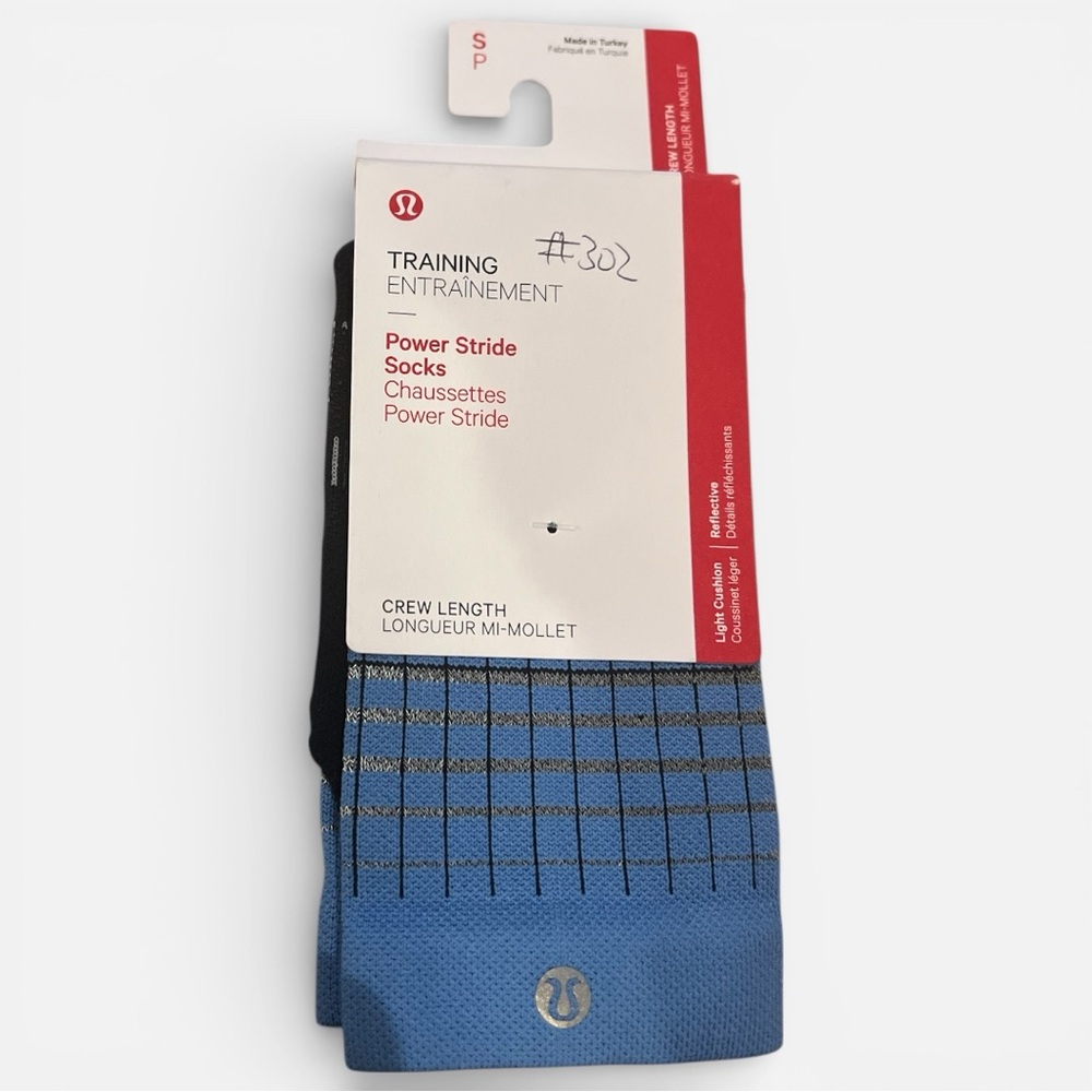 lululemon athletica Blue and Black Training Socks